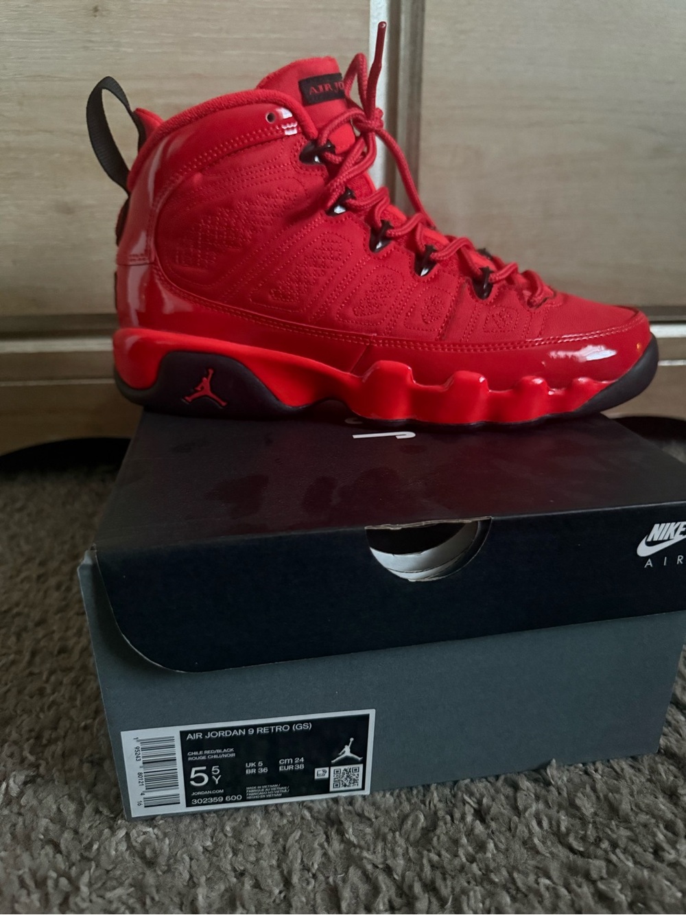 Jordan All-Red High Top Sneaker